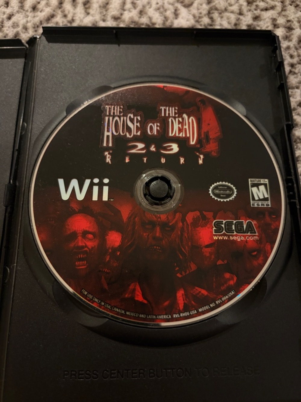 Wii game. The house of the dead 2 & 3 return.